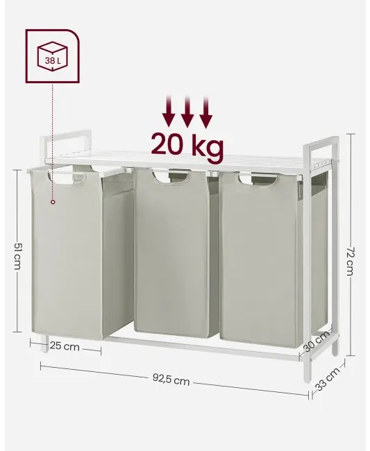 Kôš na bielizeň BLH301W01