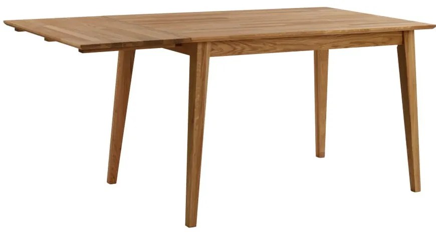 Prírodný sklápací dubový jedálenský stôl Rowico Mimi, 120 x 80 cm