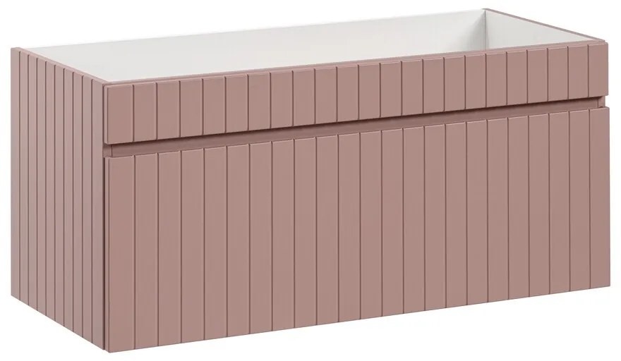 Závesná skrinka pod umývadlo Iconic 100 cm ružová