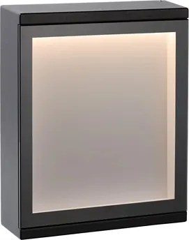 Lucide 27879/06/30 Exteriérové nástenné svietidlo CADRA Wall Light LED 6W IP65 čierne