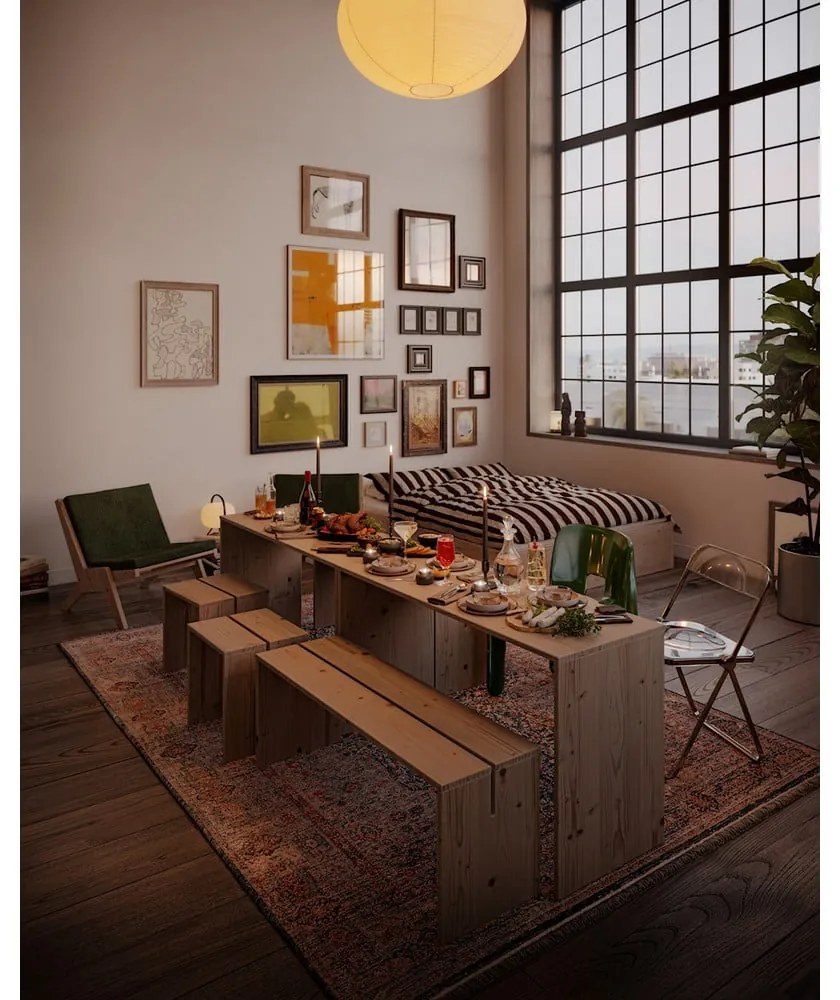 Jedálenský stôl z borovicového dreva 79x124 cm Join-In – Karup Design