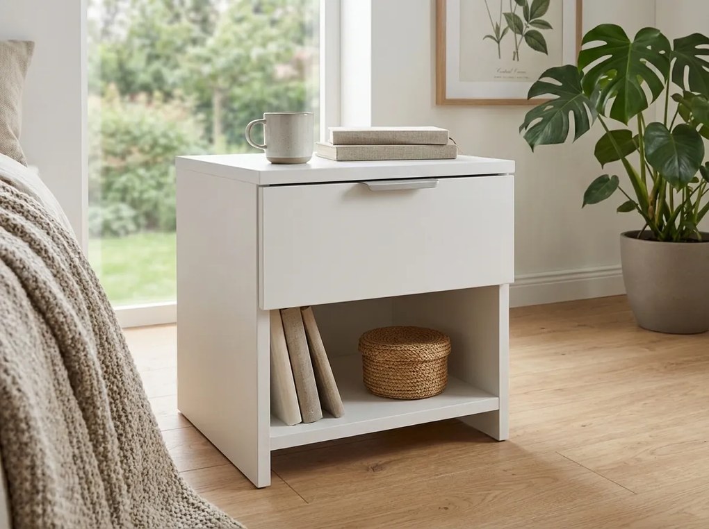 Nočné stolíky HAVANA (2 ks), biela