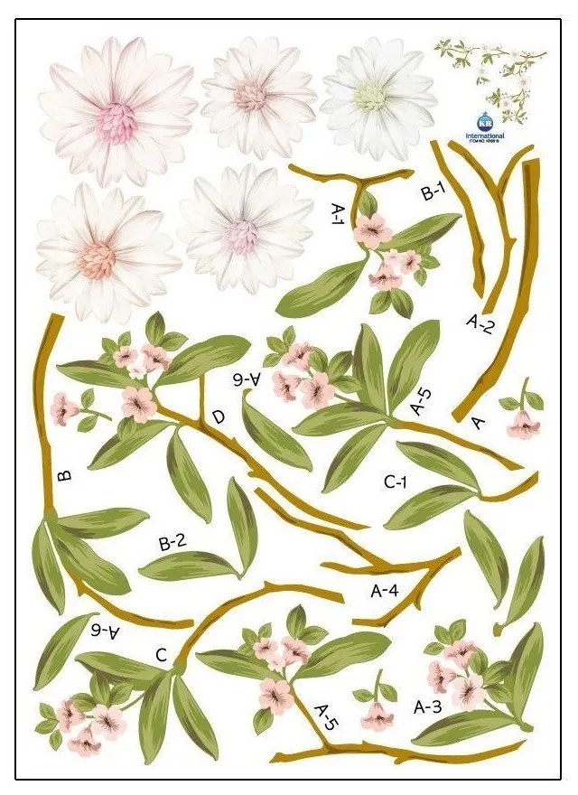 Sada samolepiek Ambiance Flowering Magnolia