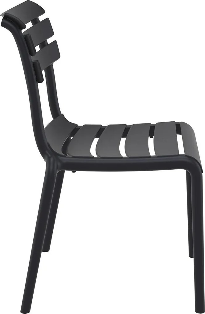 HELEN záhradná stolička bez podrúčok black