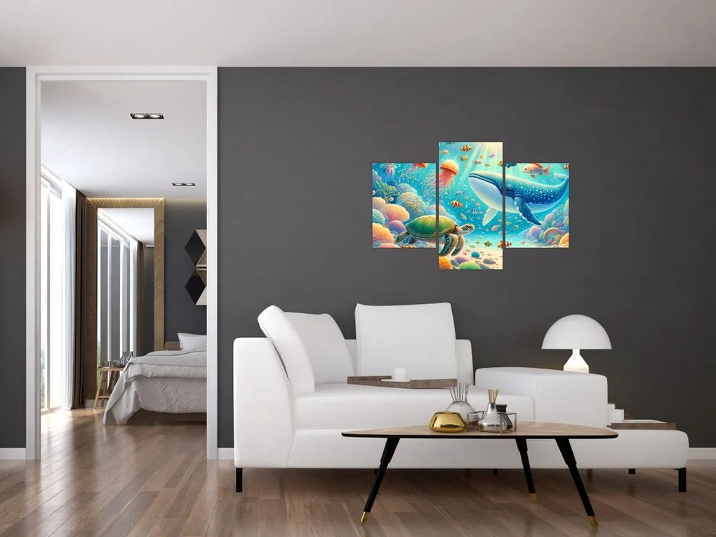 Obraz - Svet pod hladinou (90x60 cm)