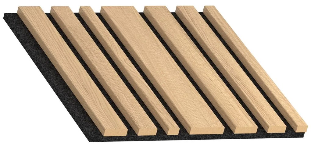 Acoustic Line Akustický obkladový panel, lamelové drevo, 300 × 300 × 28 mm, dub
