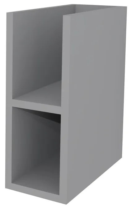 Mereo, Mereo Aira, kúpeľňová skrinka 20 cm, spodná, Multidecor, Šedá supermat, MER-CN797SSEDA