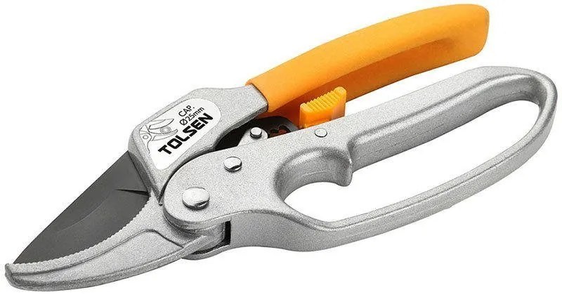 Nožnice záhradné na konáre 200 mm hliníkové, 65 Mn čepeľ, TOLSEN