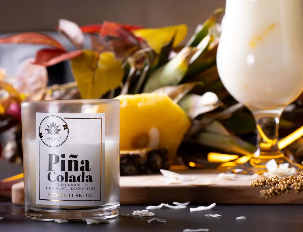 ARÔME Sviečka s vôňou drinku 125 g Pina Colada