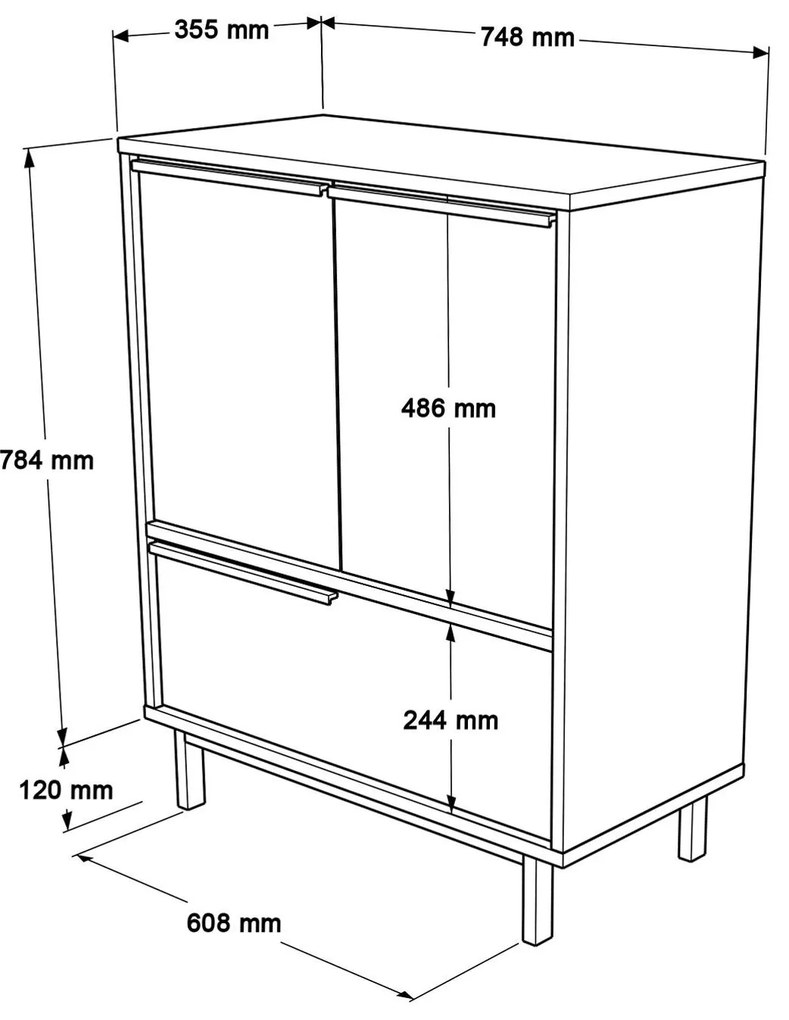 Botník (skrinka na topánky) Nimelo 4 (biela). Akcia -18%. Vlastná spoľahlivá doprava až k Vám domov. 1094671