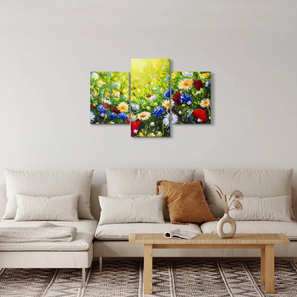 Obraz divokých kvetov (90x60 cm)
