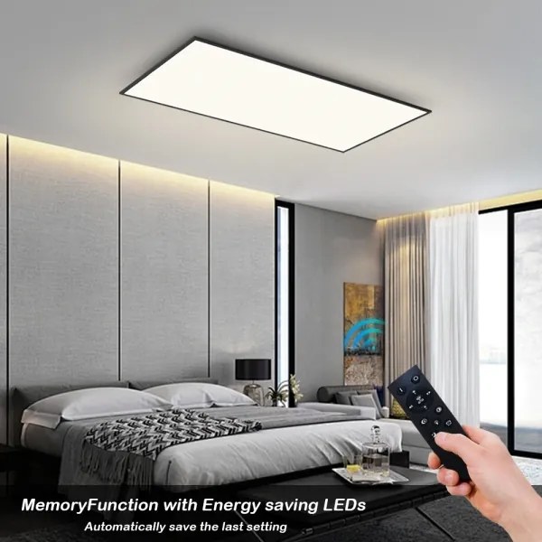 Brilagi - LED stmievateľné stropné svietidlo SLIMFRAME LED/80W/230V 120x60 cm čierne + DO