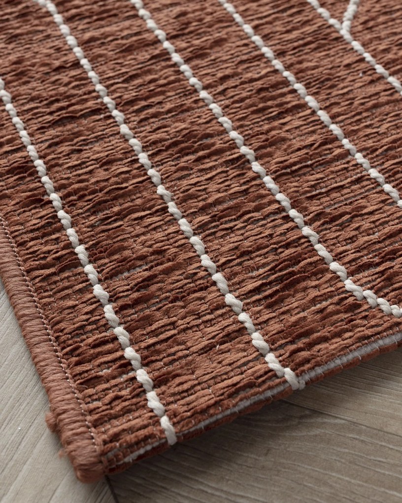 Koberec Velvet beige/rust 120x170cm