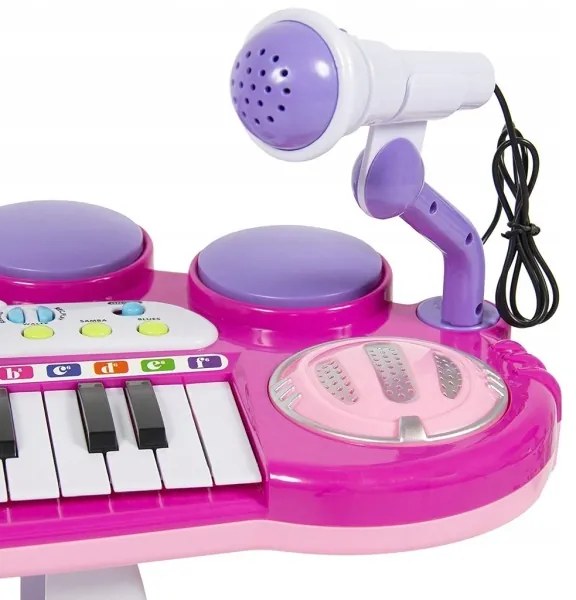 Elektronické piáno s mikrofónom a stoličkou 37 kláves