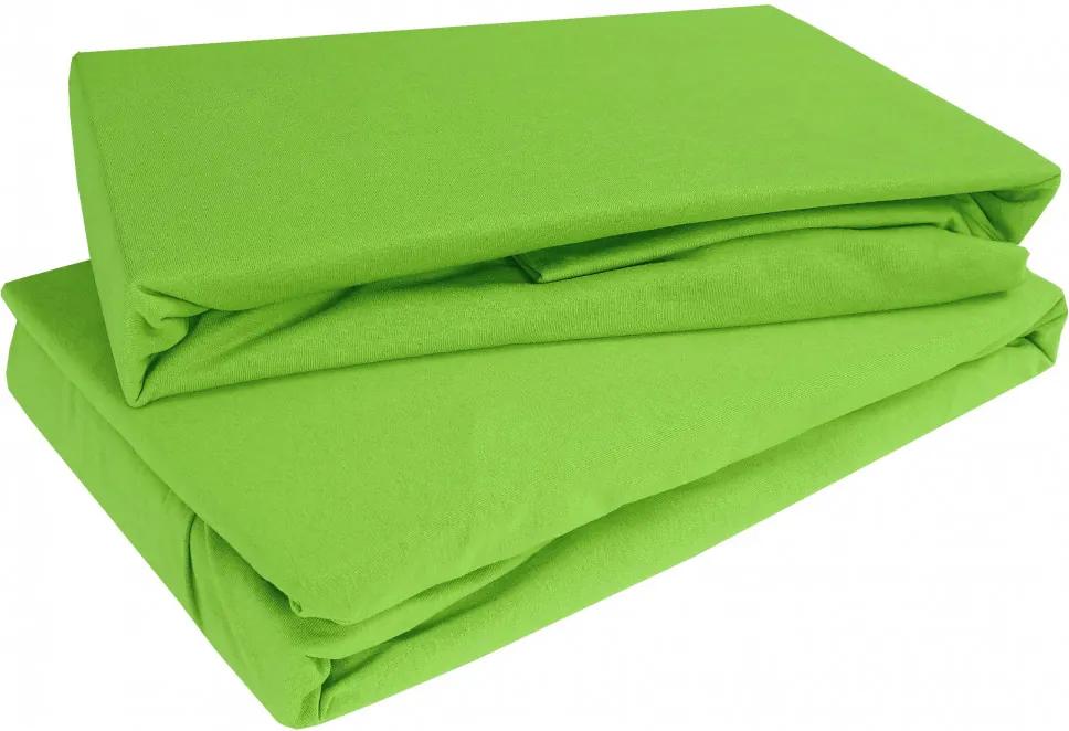 Plachta posteľná zelená kiwi jersey EMI