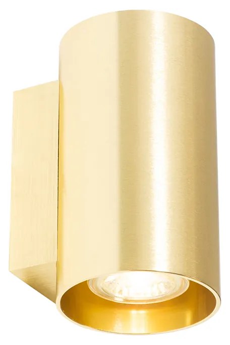 Inteligentná nástenná lampa zlatá okrúhla vrátane 2 Wifi GU10 - Sandy