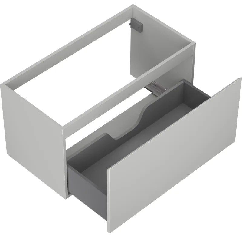 Mexen Orio, kúpeľňová skrinka 90 cm, 1 zásuvka, sivá matná, 91A10-09047-1-BF62