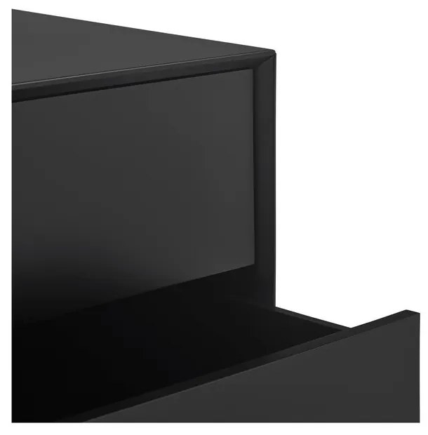 Čierna skrinka 120x140x45 cm Platt – Teulat