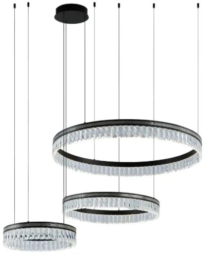 LED stmievateľný krištáľový luster na lanku THALIA LED/120W/230V 3000-6000K + diaľkové ovládanie