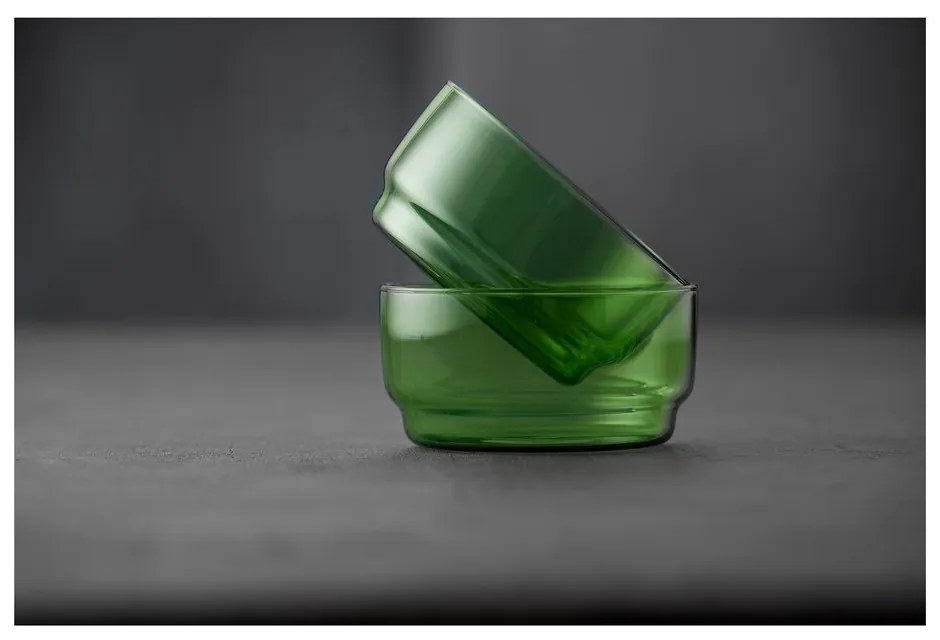 Zelené sklenené misky v súprave 2 ks 500 ml Torino – Lyngby Glas