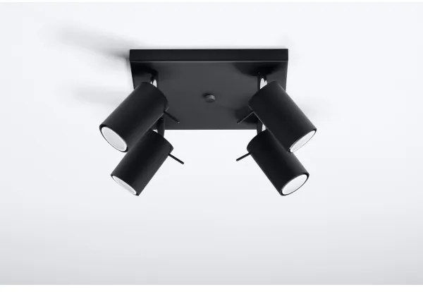 Brilagi -  LED Bodové svietidlo ASMUS 4xGU10/7W/230V čierna