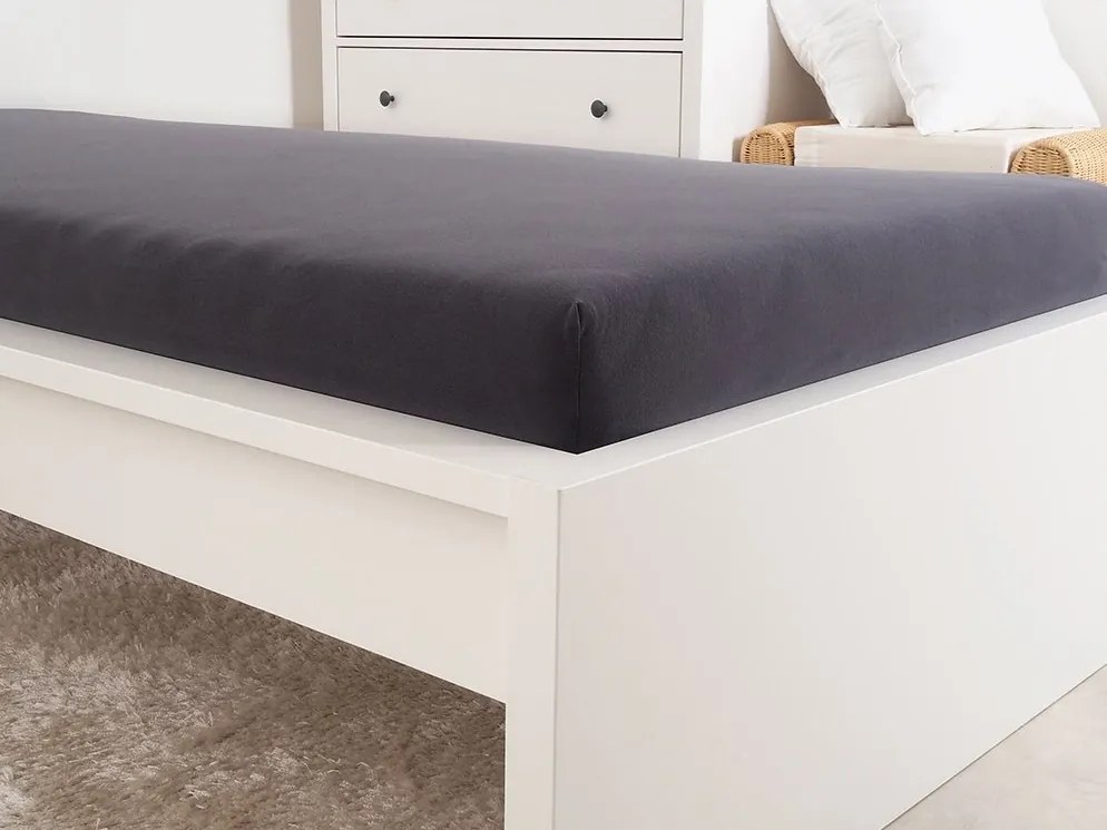 Jersey plachta do detskej postieľky EXCLUSIVE 70x140 cm antracitová