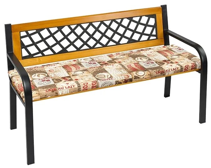 Bellatex Sedák na lavicu hladký Káva, 40 x 140 cm