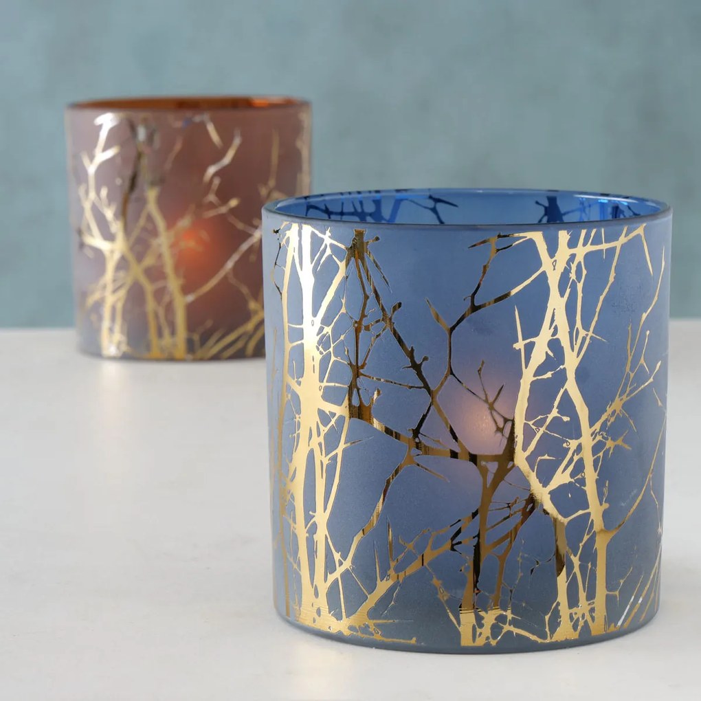 Svietnik Nordin modrý, 15 cm