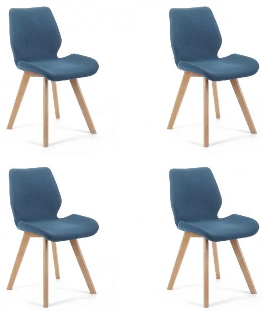 Set štyroch jedálenských stoličiek SJ.0159 granátové