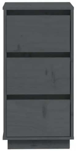 vidaXL Komody 2 ks sivé 32x34x75 cm borovicový masív-
