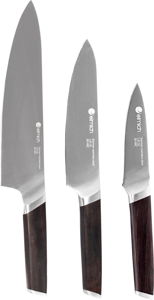 Elmich Základná súprava nožov z nemeckej ocele 3 ks