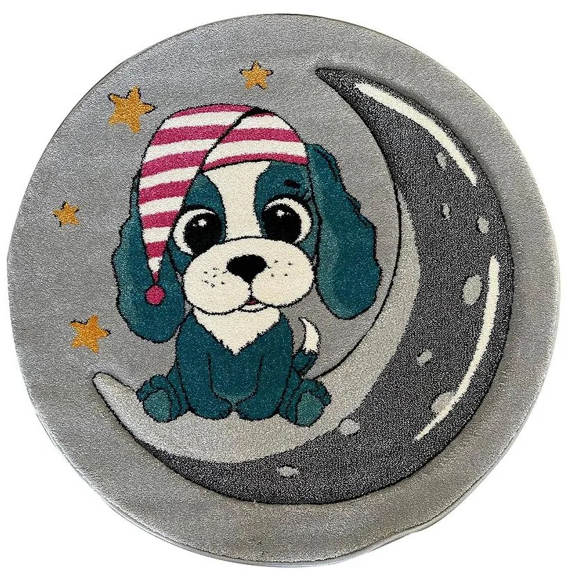 Koberec Pastel Kids 1.2/1.2 A6SRS sivá