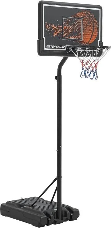 Basketbalový kôš s nastaviteľnou výškou na vonkajšie použiti