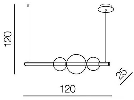 Azzardo AZ3352 - LED Stmievateľný luster na lanku SANDRA LED/48W/230V