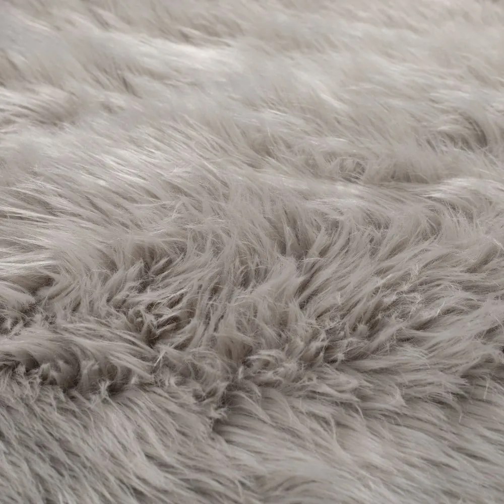 Sivý koberec Flair Rugs Sheepskin, ⌀ 120 cm