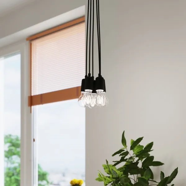 Luster na lanku DIEGO 5xE27/60W/230V