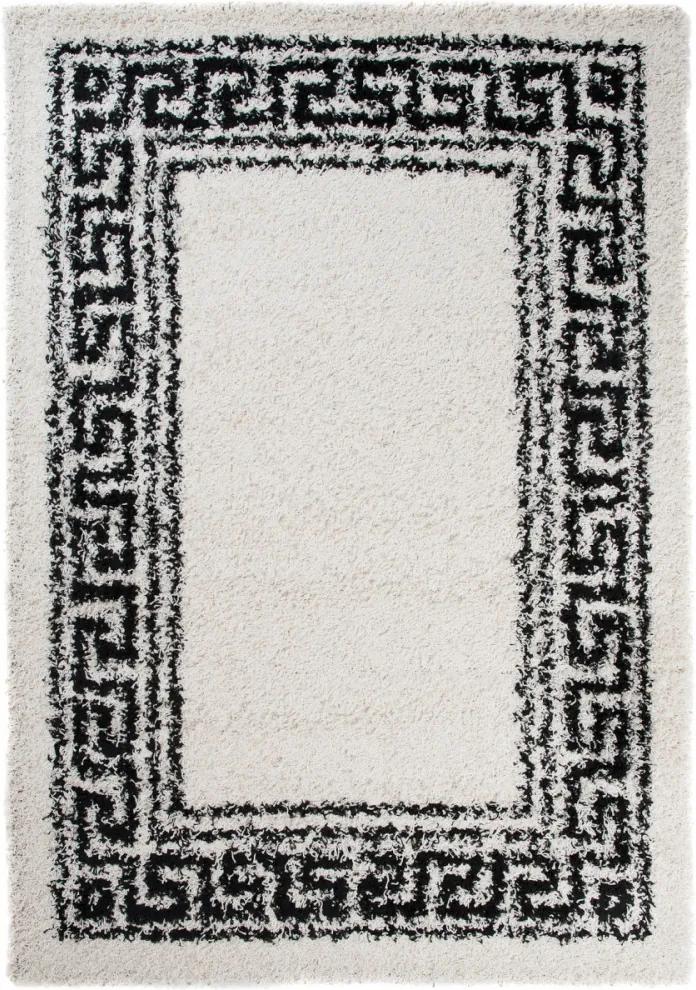 Kusový koberec Shaggy Greece smotanový, Velikosti 60x100cm