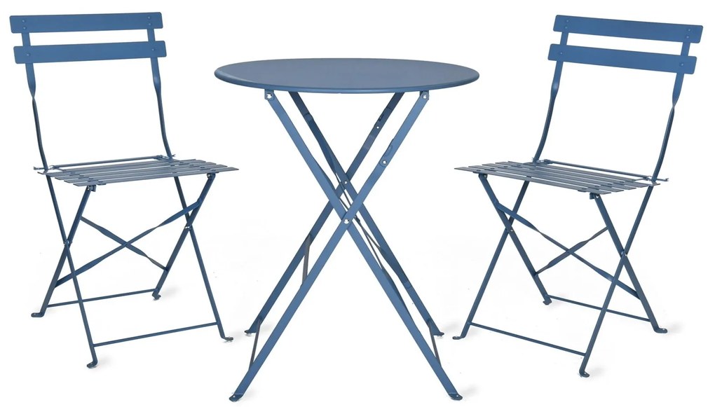 Garden Trading Záhradný set stolíka so stoličkami Bistro Cove Blue – Small