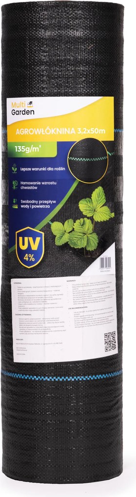 MultiGarden Čierna agrotextília UV 135g - 3,2x50m MulltiGarden