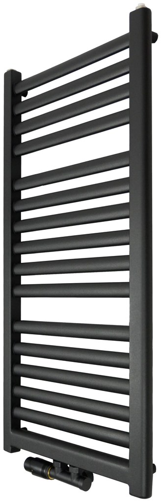 Regnis Elba, Vykurovacie teleso 440x500mm so stredovým pripojením 50mm, 289W, čierna, ELBA50/40/D5/BLACK