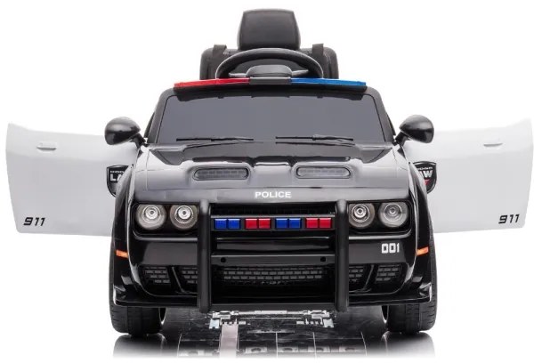 Elektrické autíčko Dodge Challenger Policie 50W/4500 mAh čierno-biele
