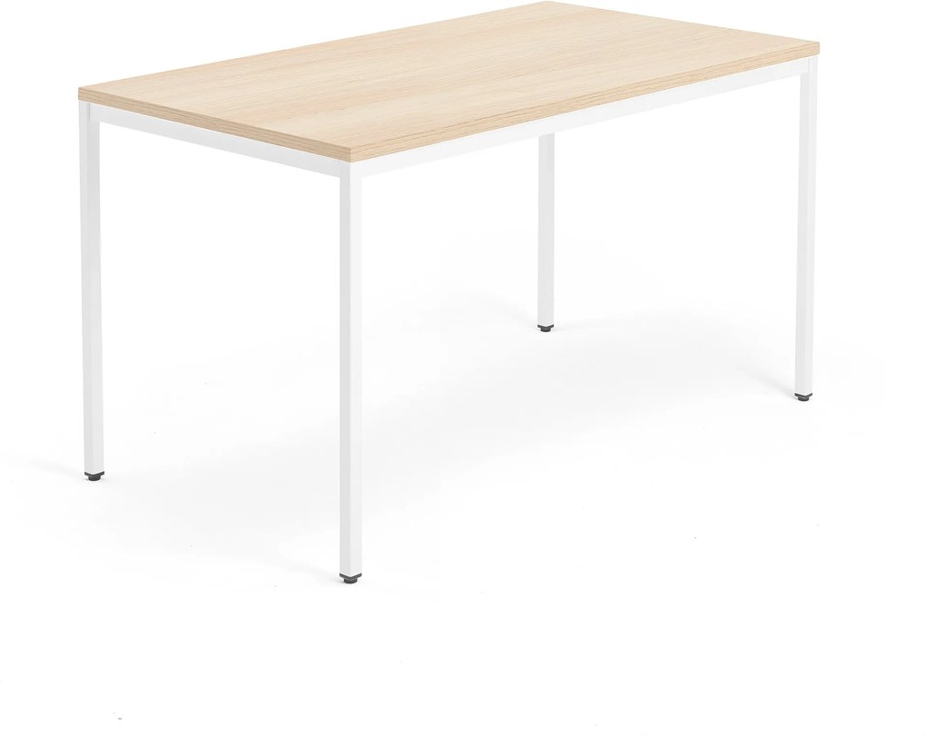 Kancelársky pracovný stôl Modulus, 1400x800 mm, dub/biela