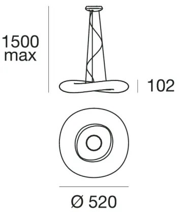 Linea Light 8005 - LED Stmievateľný luster na lanku MR. MAGOO LED/23W/230V