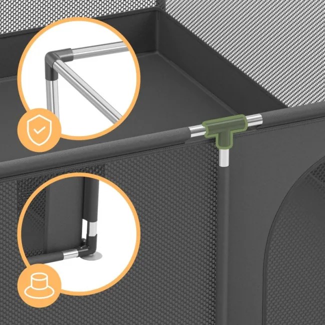 Detská ohrádka Cozy 25 grafitová