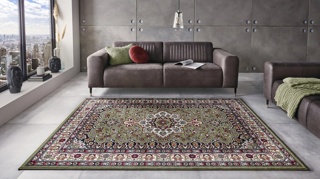 Hanse Home, Kusový koberec Mirkan 104104 Green, 80x250, zelená, chodba / predsieň