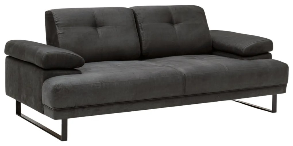 Dvojmiestna pohovka Mustang 199 cm antracitová