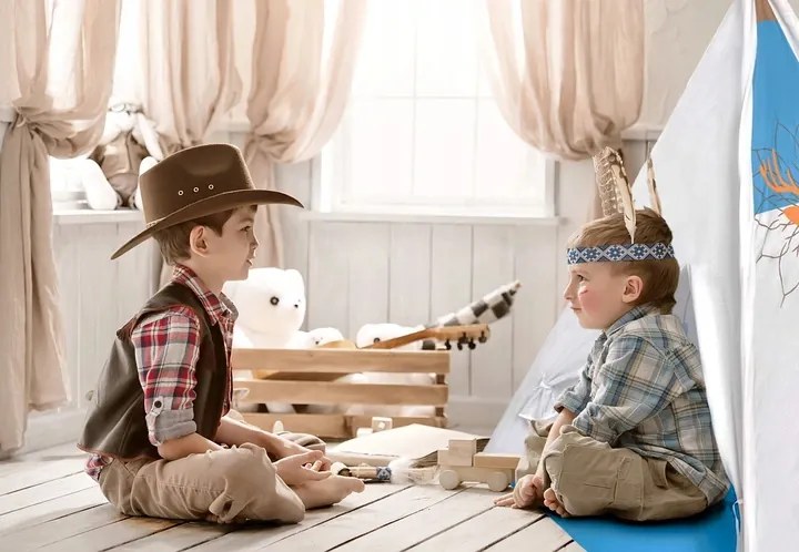 WELLHOX  Detský indiánsky stan "biela"