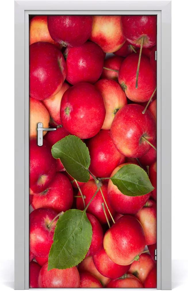 Fototapeta na dvere samolepiace  červené jablká