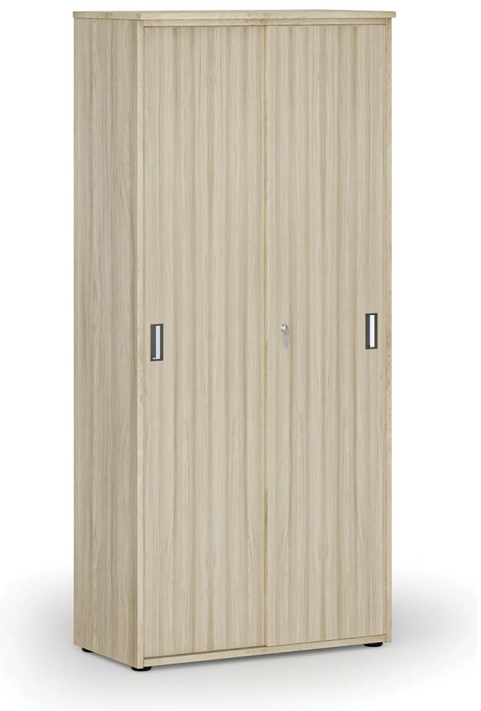 Skriňa so zasúvacími dverami PRIMO WOOD, 800 x 420 x 1781 mm, dub prírodný