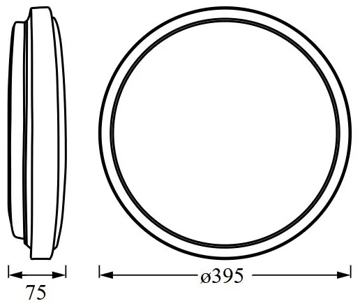 Osram - LED Stropné svietidlo ORBIS LONDON LED/24W/230V pr. 39,5 cm biela